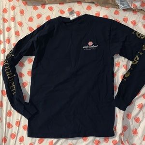 navy blue simply southern shirt